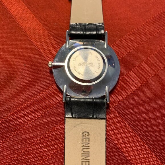 Moretti Mens Black Leather Watch - Needs New Battery - Picture 7 of 11